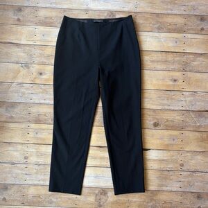 NWOT-Peserico Black Slim Dress Pants-Size-6